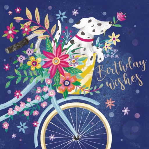 Flower Festival Card Collection - Bicycle Pup