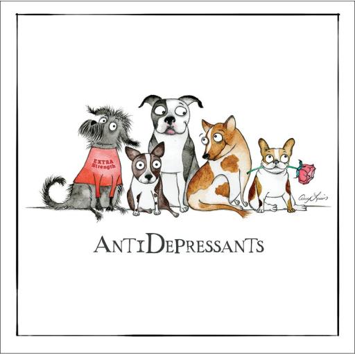 Red and Howling Card - Anti-depressants