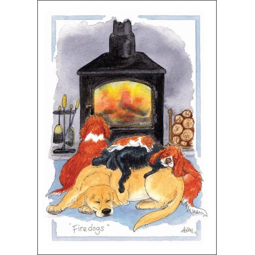 Alisons Animals Card - Firedogs