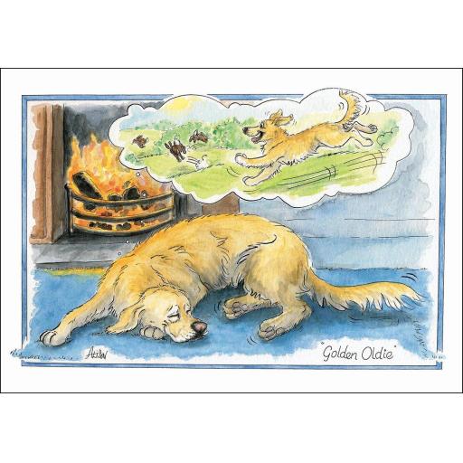Alisons Animals Card - Golden oldie