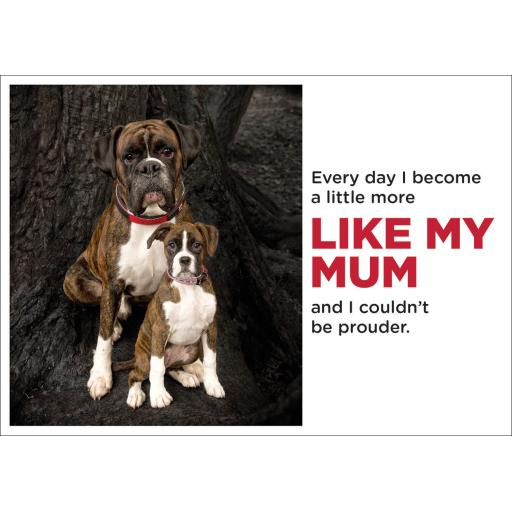 Barking at the Moon Card - Every day I become a little more like my Mum