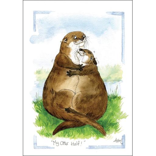 Alisons Animals Card - My otter half