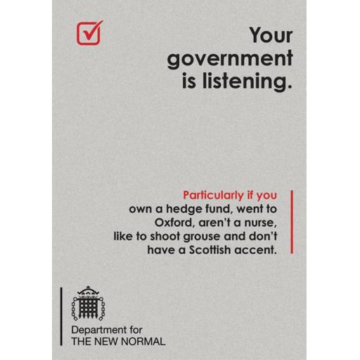 New Normal Card - Your government is listening