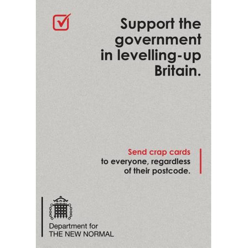 New Normal Card - Committed to levelling up Britain