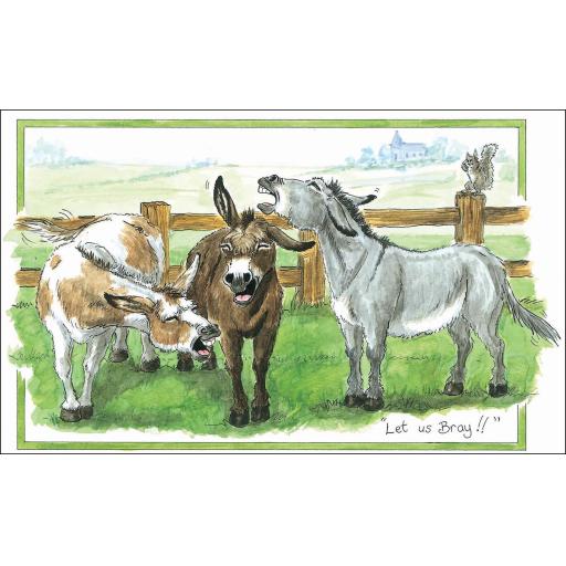 Alisons Animals Card - Let us bray
