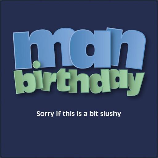 In Yer Face Card - Man Birthday