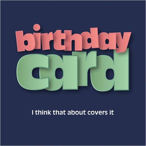 In Yer Face Card - Birthday Card