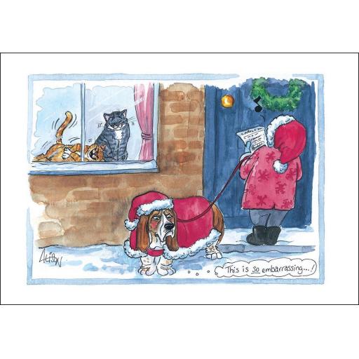 Christmas Card - Alisons Animals - This is so embarrassing