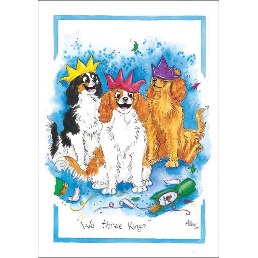 Christmas Card - Alisons Animals - We three Kings