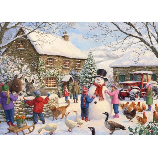 Christmas At The Farm - 1000 Piece Jigsaw Puzzle