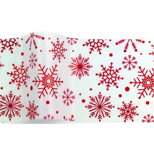 Christmas Tissue Paper Pack - Spiralling Snowflakes