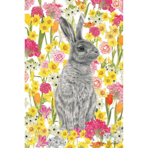 Easter Card Pack (Mini) - Hare In Flowers